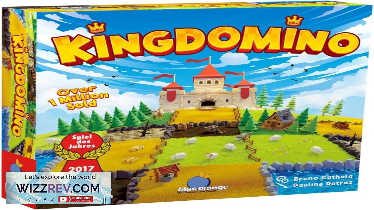 Настольная стратегическая игра для всей семьи Kingdomino от Blue Orange Games, удостоенная наград...