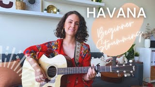 Havana Guitar Lesson Tutorial - Camila Cabello [EASY chords + strumming + singing] #easyguitarlesson