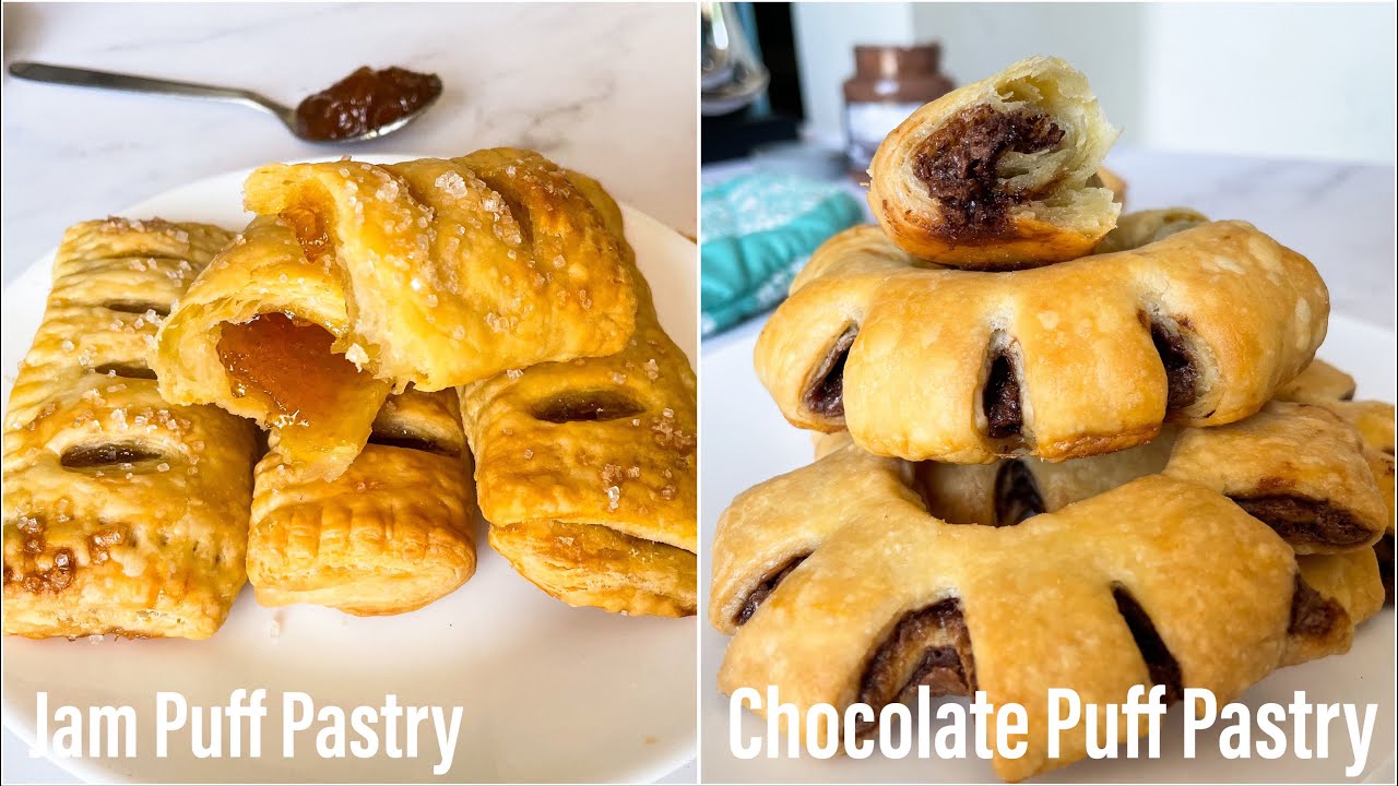Homemade Dough Puff Pastry Ideas | Jam Puff Pastry | Chocolate Puff Pastry | Puff Pastry Ideas | Best Bites