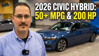 50+ MPG and 200 Horsepower? 2026 Honda Civic Hybrid First Look