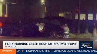 Two taken to the hospital after crash on Highway 12 in Pasco