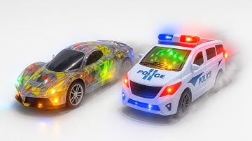 [ASMR Unboxing] EPIC RC Lamborghini & City Bus – Police 3D Light, Graffiti & Racing Cars