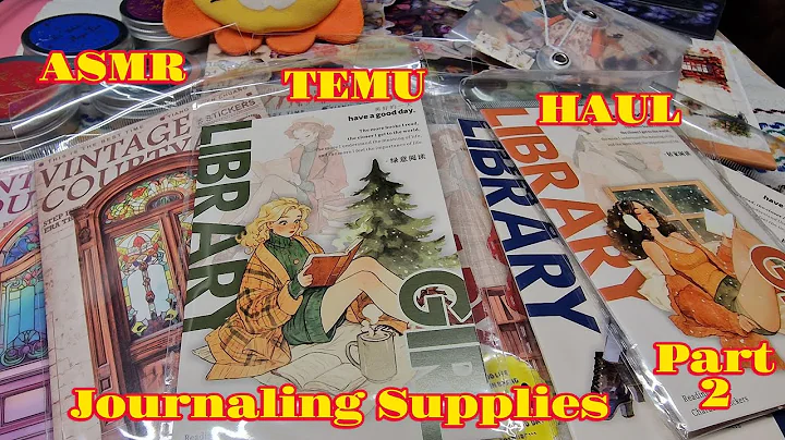 🎧ASMR Unboxing Journaling Supplies | Sept TEMU Haul with codes | Part 2🎧 #journalingsupplies #asmr