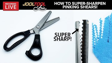 How to Super-Sharpen Pinking Shears on the JOOLTOOL - LIVE with Anie