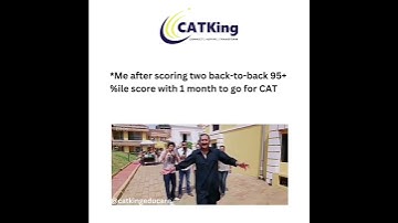 1 month to CAT Exam | Me scoring 95%ile in back to back 2 Mocks be like | MBA Meme