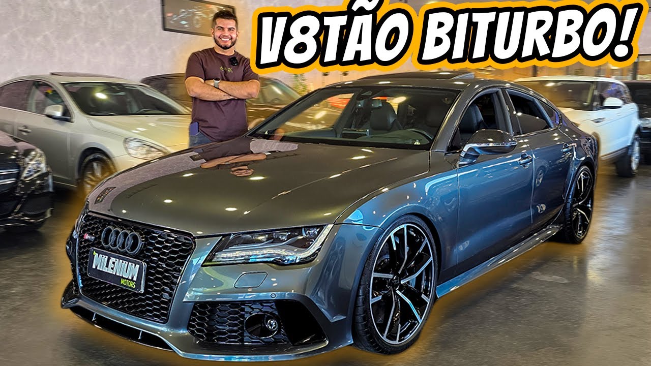 Audi RS7 2015 - Tem injeção de METANOL e acelera de 0 a 100 km/h em menos de 4 segundos!