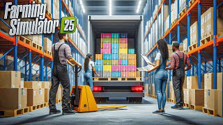 Famous Realistic Pallets Loading in Logistics Center with Pallet Truck and Semi Trailer | FS25 Wealth