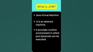 What is JVM | JAVA VIRTUAL MACHINE