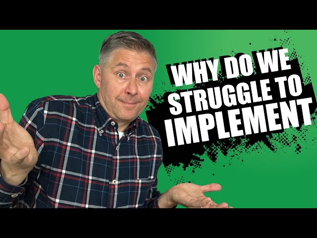 Why Do We Struggle To Implement Simple Ideas? l The Realty Classroom Podcast #208