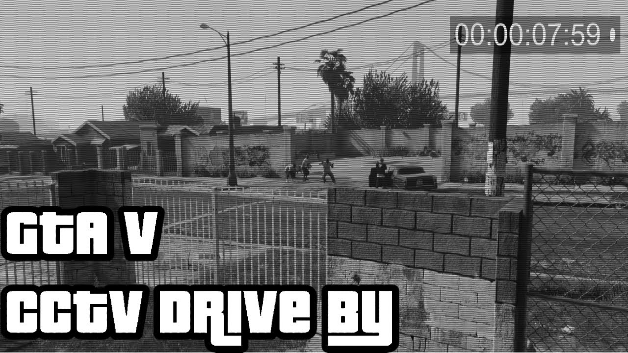 GTA V | CCTV Camera catches 2 drive bys