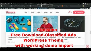 Classima – Free Download-Classified Ads WordPress Theme with working demo import