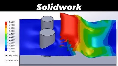 Soludwork Flow Simulation Free Surface #solidwork