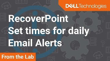 Set daily Email alerts time in Dell EMC RecoverPoint and RP for Virtual Machines
