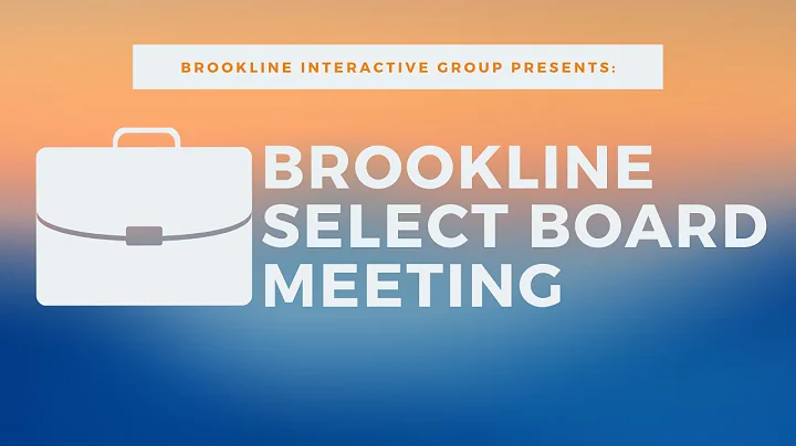 Brookline Select Board Regular Meeting - July 21, 2020