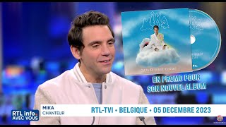 Mika "Que ta tête fleurisse toujours" en Belgique dans le RTL Info avec vous [ 5 décembre 2023]