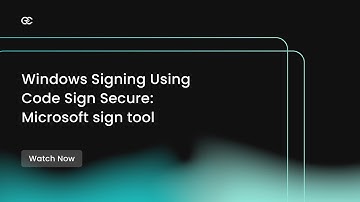 Windows Signing: Using Code Sign Secure With Microsoft sign tool
