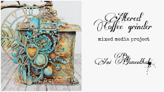 Altered coffee grinder