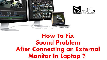 How To Fix Sound Problem After Connecting an External Monitor In Laptop