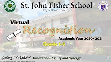 SJFS Grade School Recognition AY 2020-2021