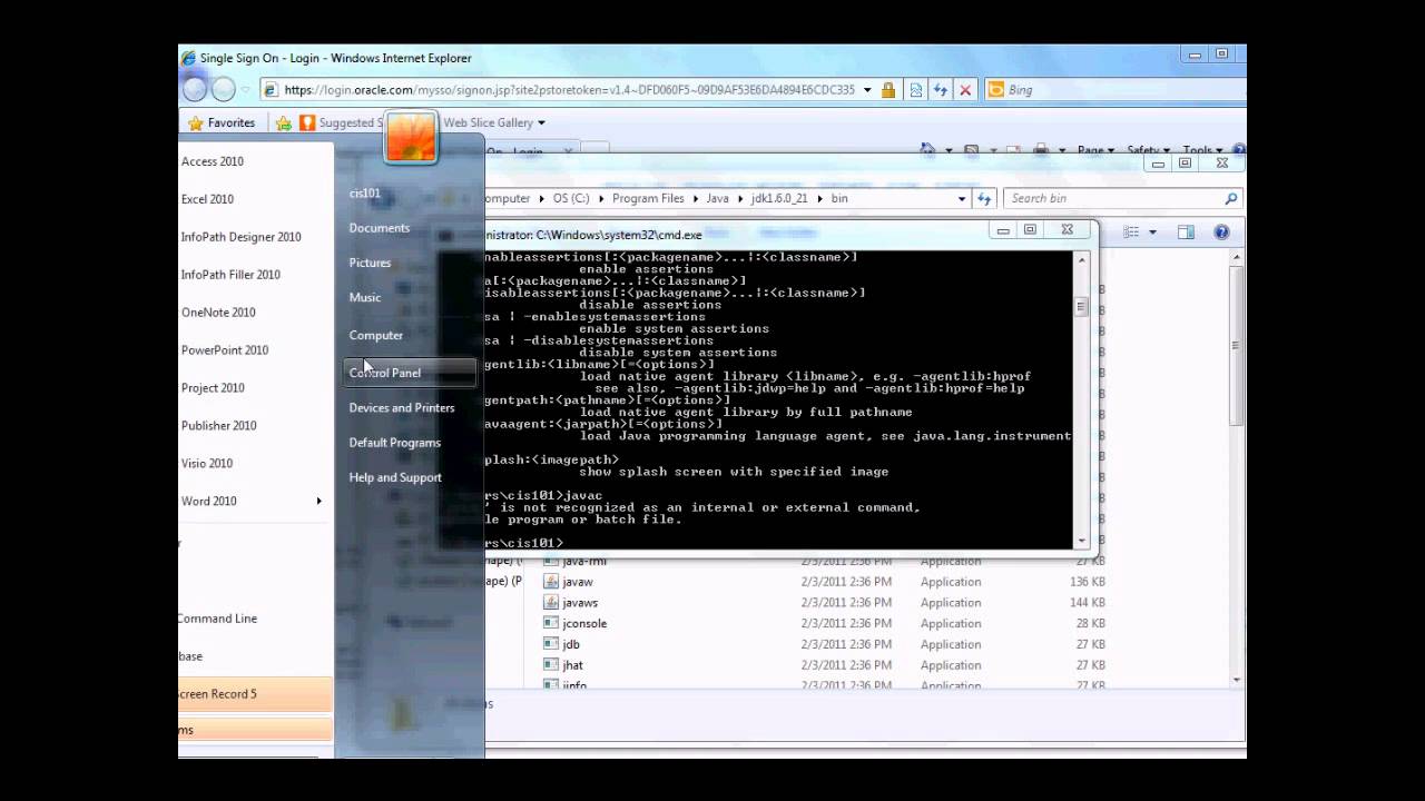 jdk installation & (intro to int and string java  variable )