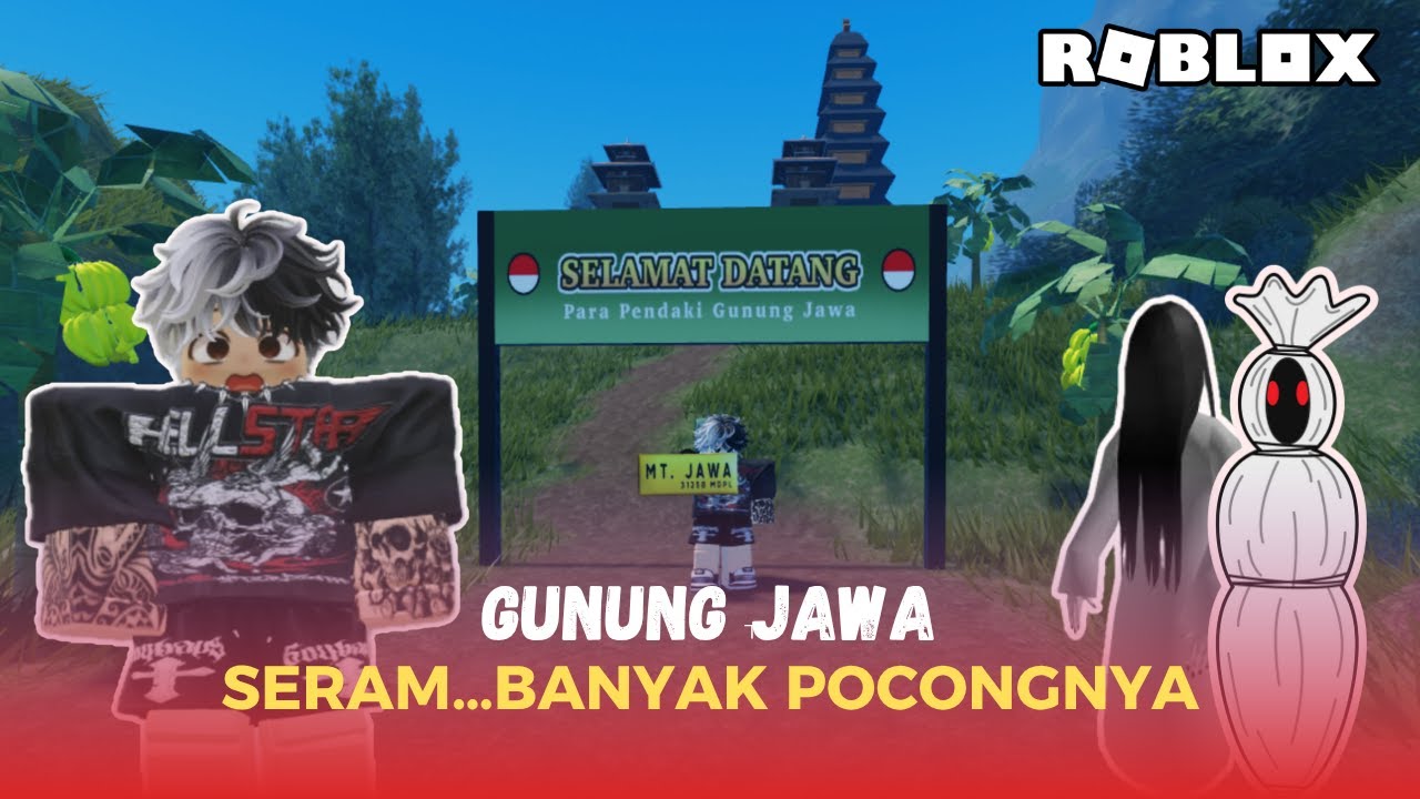 MENDAKI GUNUNG JAWA, TERNYATA MEMANG BANYAK PENAMPAKAN SERAM !! | Roblox Indonesia