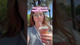 trying the boysenberry apple freeze at disney👀🍎
