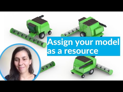 Synchro Pro | Assigning the 3D model as a resource