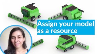 Synchro Pro | Assigning the 3D model as a resource