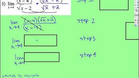 Limits with Radicals - Conjugate Method