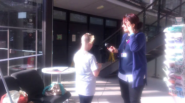 Teresa Latham brave the shave