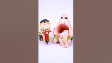 Satisfying with Unboxing and Review 3 Crayon Shin-chan, Patrick Toys Video
