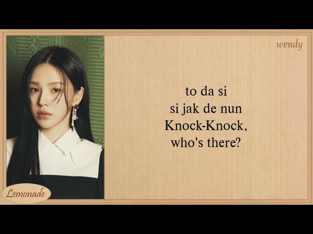 Red Velvet Knock Knock (Who's There?) Easy Lyrics class=