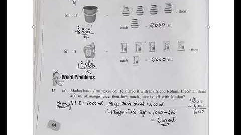 Std 4 Maths L no7 jugs and mugs workbook part4