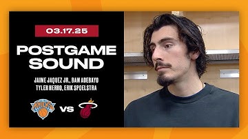 Jaime Jaquez Jr., Bam Adebayo, Tyler Herro, Erik Spoelstra | Postgame Interview | March 17, 2025