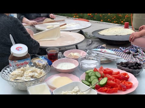 Nane Sele - ناني سيلي💯😍| Kurdisches Pfannenbrot | اطيب خبز الصاج بأسهل طريقة | lavaş ekmeği yaptık
