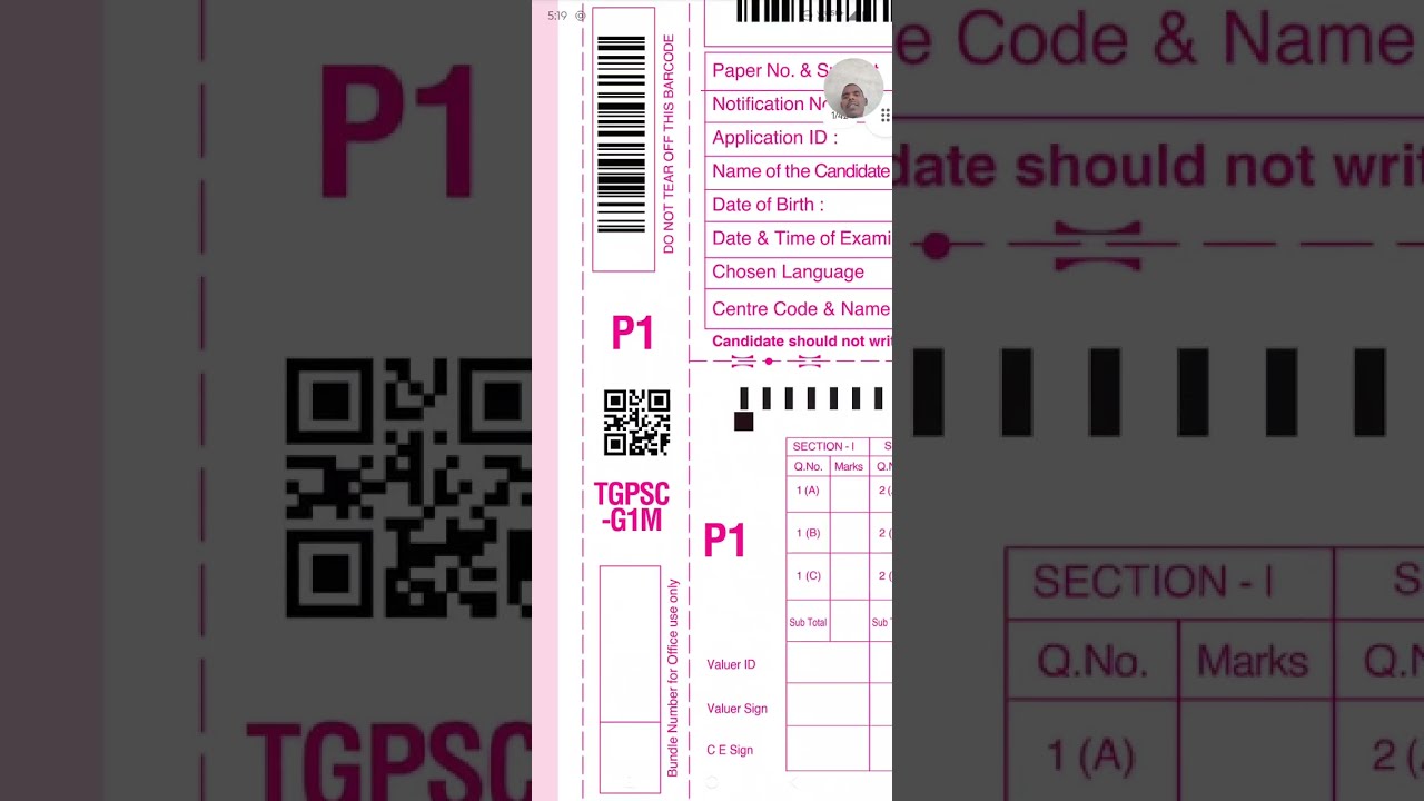 Telangana group 1 - analysis of OMR in detail 