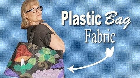 How to make FABRIC from PLASTIC grocery bags - Upcycling Plastic