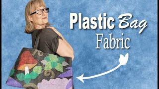 How to make FABRIC from PLASTIC grocery bags - Upcycling Plastic screenshot 3