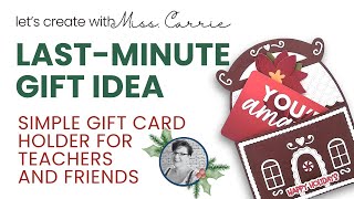 Last-Minute Christmas Gift Card Holder