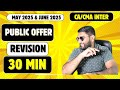 Revision of Public offer | Rapid Rev | CA & CMA Inter Law | CA Ishant Goel AIR 20 | May'25 & Sept'25