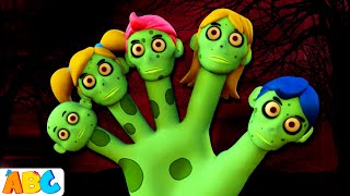 spooky 3d green zombie finger family more halloween songs collection for kids