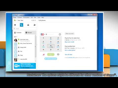 How to call a Phone Number using Skype