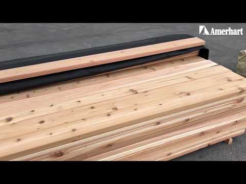 Columbia Cedar Electric Blue - Premium Western Red Cedar Boards - video from Amerhart
