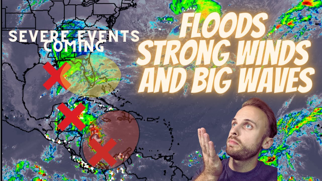 Strong Storms Take Aim for Florida - Caribbean Floods On the Way - YouTube