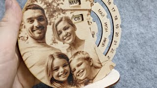 видео: Вечный календарь | Сублимация на фанере картинка: Вечный календарь | Сублимация на фанере