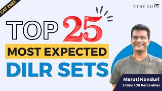 Most Expected 🔥 CAT 2023 Top-25 LRDI Sets 🌟 DILR Full Revision By CAT 100%iler 🚫 No YT Ads