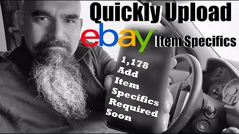 Quickly Upload eBay Item Specifics (Really Fast)