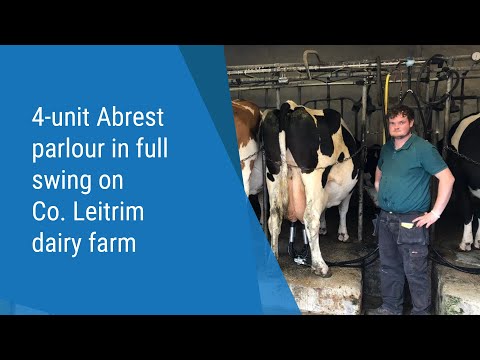 4-unit Abrest parlour in full swing on Co. Leitrim dairy farm
