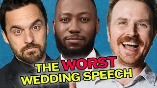 Lamorne Morris Ruins The Wedding Speech | We're Here to Help w/ Jake Johnson and Gareth Reynolds