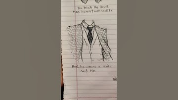 The devil wears a suit and tie #marino #art